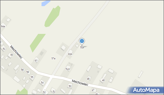 Mechowiec, Mechowiec, 51b, mapa Mechowiec