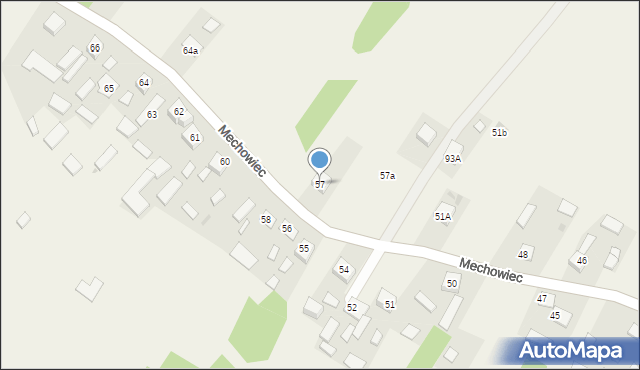 Mechowiec, Mechowiec, 57, mapa Mechowiec
