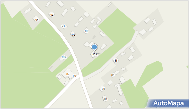 Mechowiec, Mechowiec, 90A, mapa Mechowiec