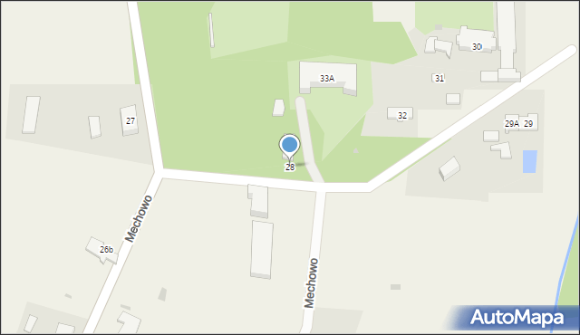 Mechowo, Mechowo, 28, mapa Mechowo