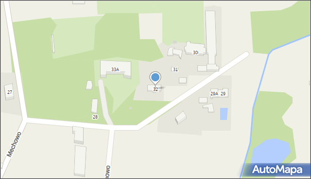 Mechowo, Mechowo, 32, mapa Mechowo