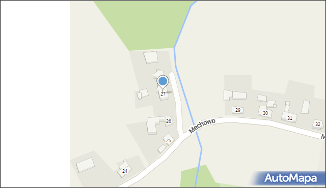 Mechowo, Mechowo, 27, mapa Mechowo