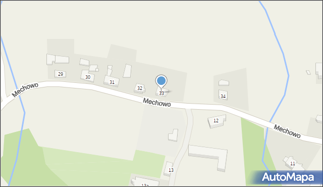 Mechowo, Mechowo, 33, mapa Mechowo