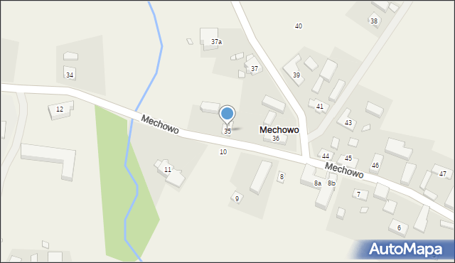 Mechowo, Mechowo, 35, mapa Mechowo