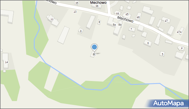 Mechowo, Mechowo, 8c, mapa Mechowo