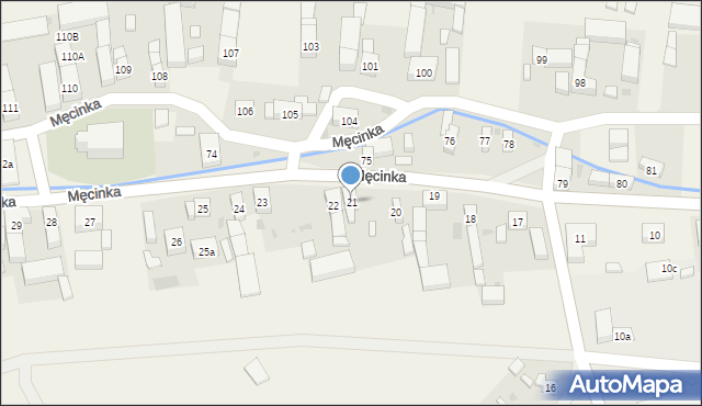 Męcinka, Męcinka, 21, mapa Męcinka