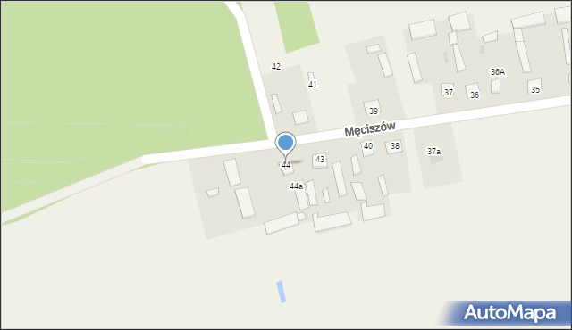 Męciszów, Męciszów, 44, mapa Męciszów
