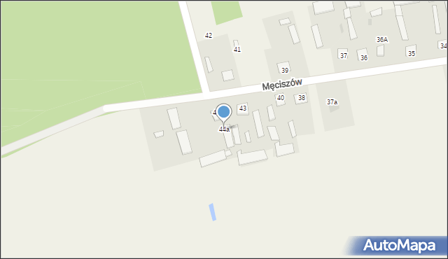 Męciszów, Męciszów, 44a, mapa Męciszów
