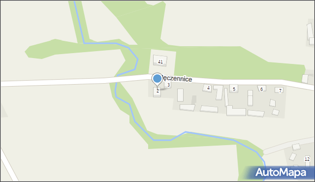 Męczennice, Męczennice, 2, mapa Męczennice