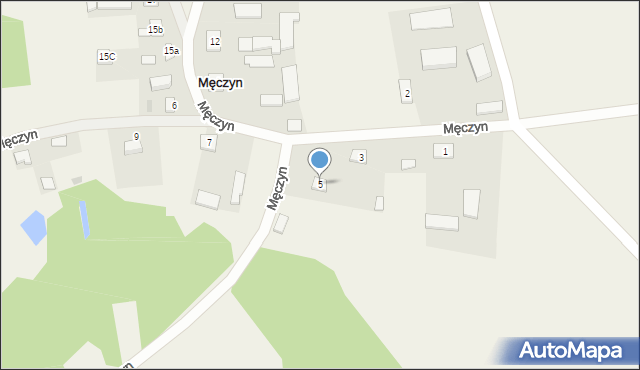 Męczyn, Męczyn, 5, mapa Męczyn