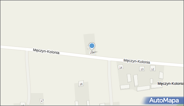 Męczyn-Kolonia, Męczyn-Kolonia, 15A, mapa Męczyn-Kolonia