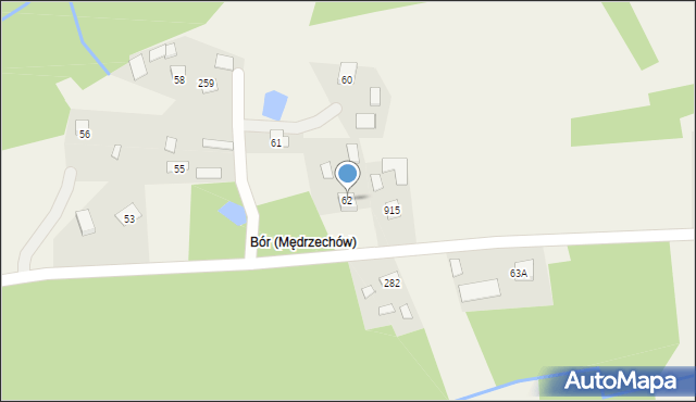 Mędrzechów, Mędrzechów, 62, mapa Mędrzechów