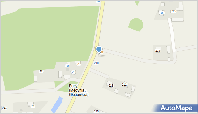 Medynia Głogowska, Medynia Głogowska, 209, mapa Medynia Głogowska