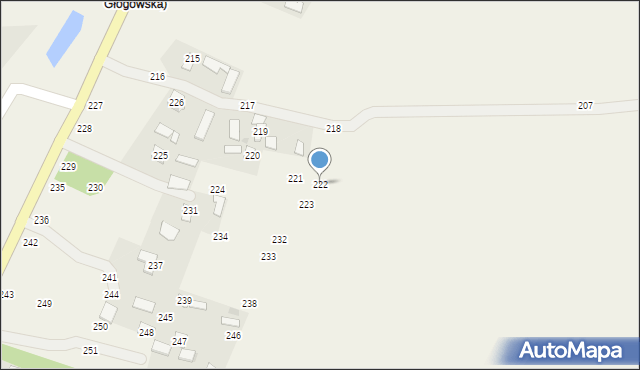 Medynia Głogowska, Medynia Głogowska, 222, mapa Medynia Głogowska