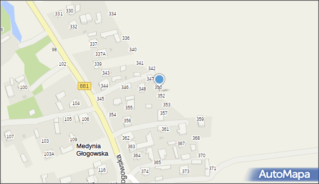 Medynia Głogowska, Medynia Głogowska, 351, mapa Medynia Głogowska