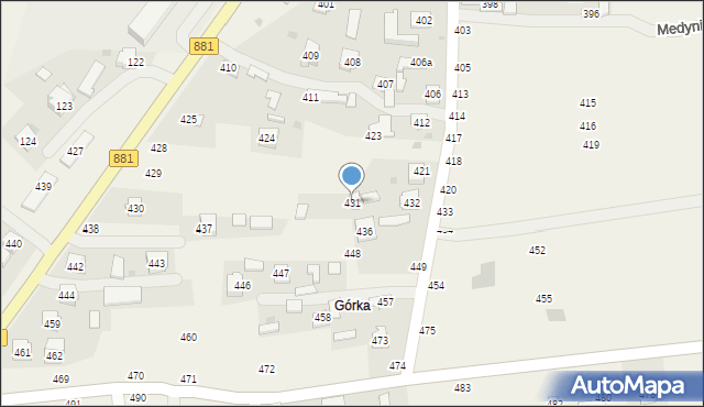 Medynia Głogowska, Medynia Głogowska, 431, mapa Medynia Głogowska