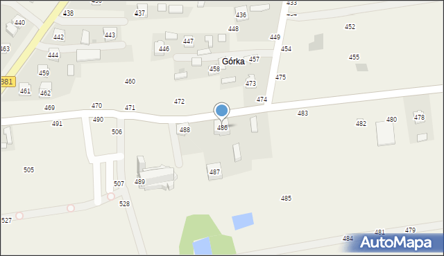 Medynia Głogowska, Medynia Głogowska, 486, mapa Medynia Głogowska