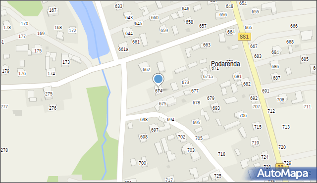 Medynia Głogowska, Medynia Głogowska, 674, mapa Medynia Głogowska