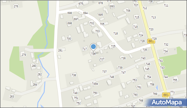 Medynia Głogowska, Medynia Głogowska, 726, mapa Medynia Głogowska