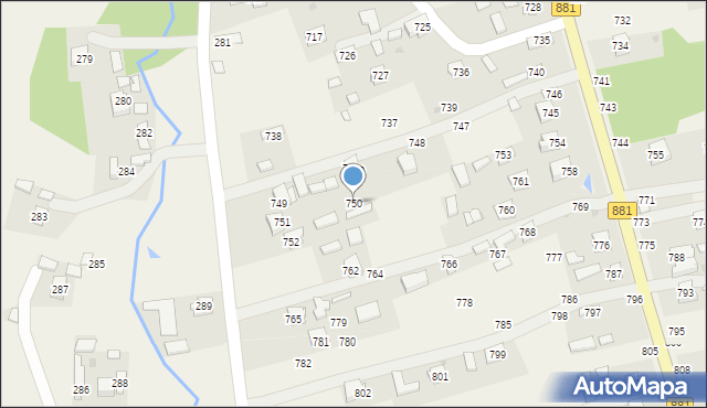 Medynia Głogowska, Medynia Głogowska, 750, mapa Medynia Głogowska