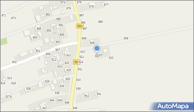 Medynia Głogowska, Medynia Głogowska, 922, mapa Medynia Głogowska