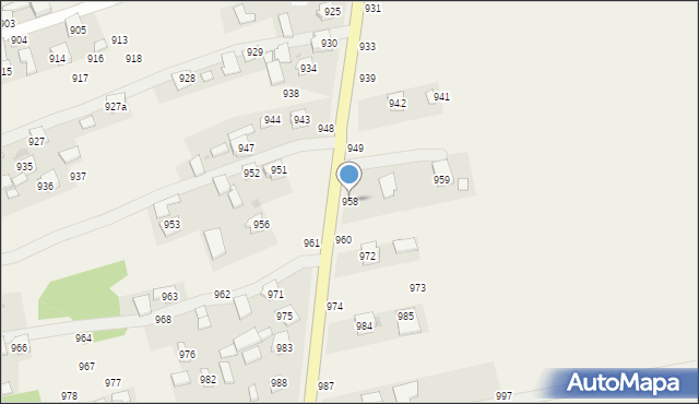 Medynia Głogowska, Medynia Głogowska, 958, mapa Medynia Głogowska