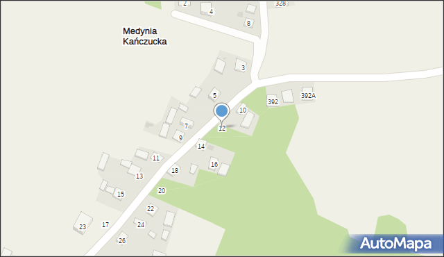 Medynia Kańczucka, Medynia Kańczucka, 12, mapa Medynia Kańczucka