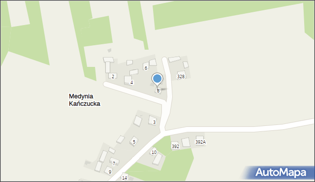 Medynia Kańczucka, Medynia Kańczucka, 8, mapa Medynia Kańczucka