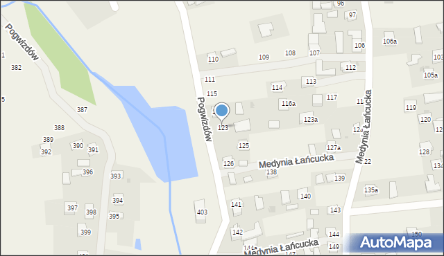 Medynia Łańcucka, Medynia Łańcucka, 123, mapa Medynia Łańcucka