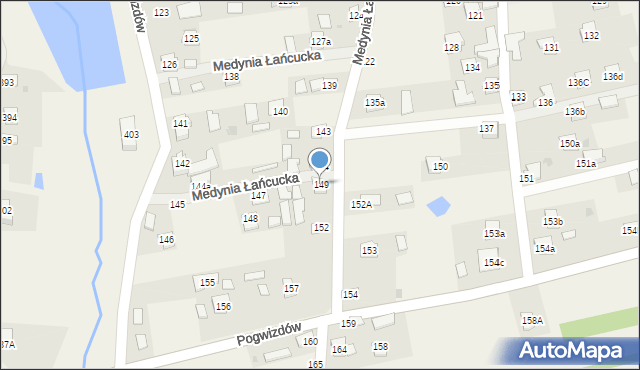 Medynia Łańcucka, Medynia Łańcucka, 149, mapa Medynia Łańcucka