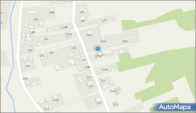 Medynia Łańcucka, Medynia Łańcucka, 207a, mapa Medynia Łańcucka