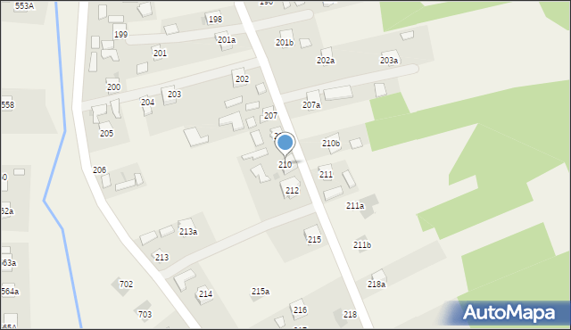Medynia Łańcucka, Medynia Łańcucka, 210, mapa Medynia Łańcucka