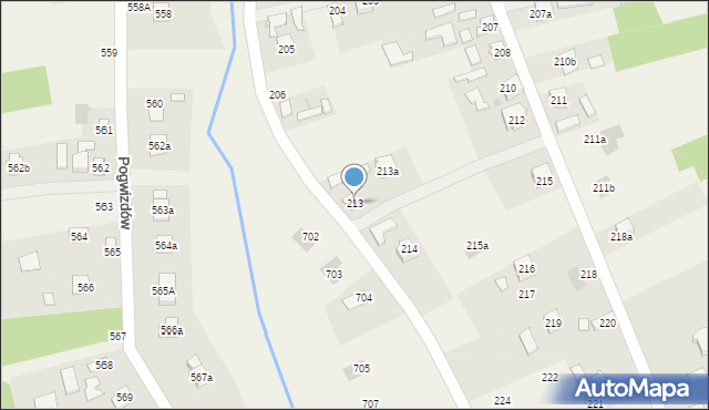 Medynia Łańcucka, Medynia Łańcucka, 213, mapa Medynia Łańcucka