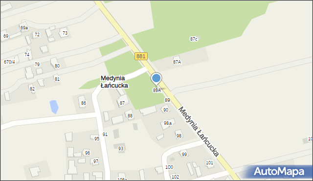 Medynia Łańcucka, Medynia Łańcucka, 89A, mapa Medynia Łańcucka