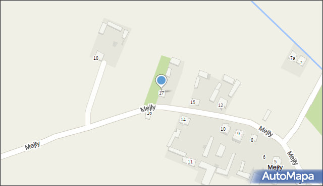 Mejły, Mejły, 17, mapa Mejły