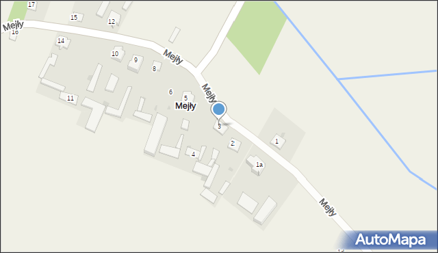 Mejły, Mejły, 3, mapa Mejły