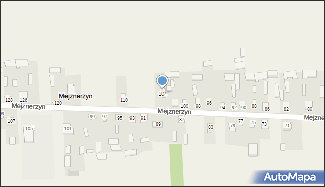 Mejznerzyn, Mejznerzyn, 104, mapa Mejznerzyn