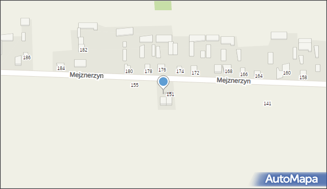 Mejznerzyn, Mejznerzyn, 151a, mapa Mejznerzyn