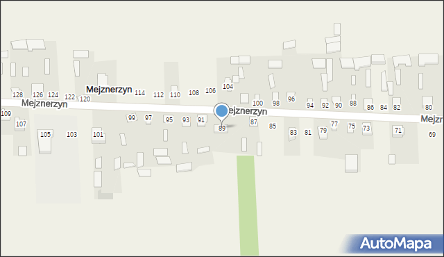 Mejznerzyn, Mejznerzyn, 89, mapa Mejznerzyn