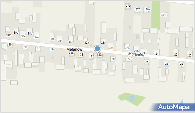 Melanów, Melanów, 31, mapa Melanów