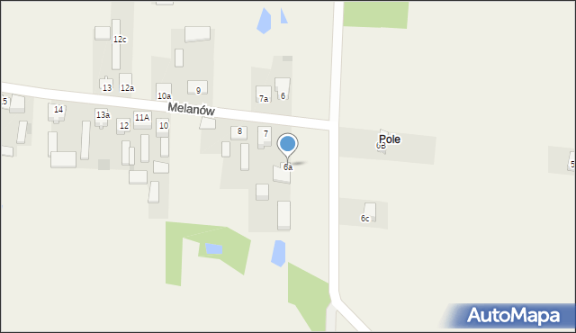 Melanów, Melanów, 6a, mapa Melanów