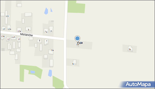 Melanów, Melanów, 6B, mapa Melanów