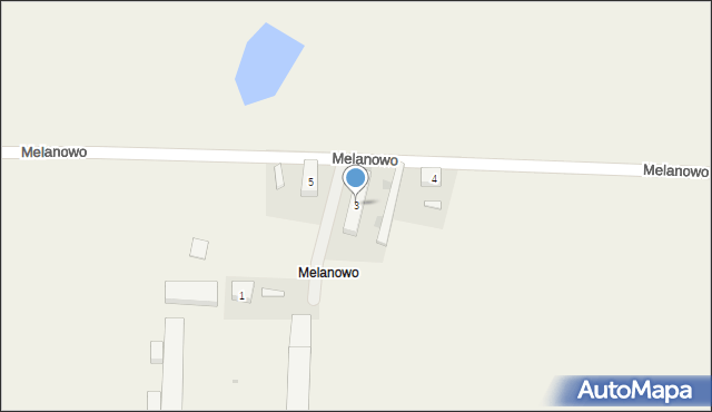 Melanowo, Melanowo, 3, mapa Melanowo