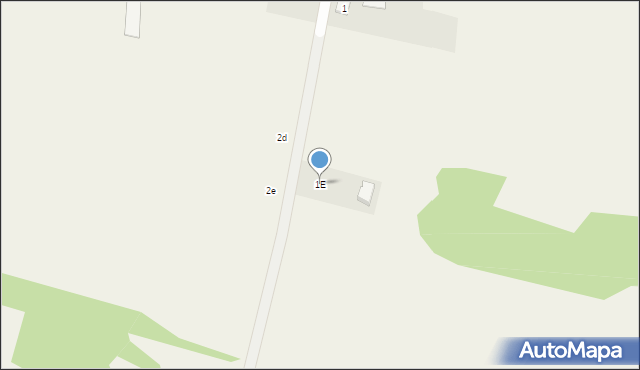 Mełchów, Mełchów, 1E, mapa Mełchów