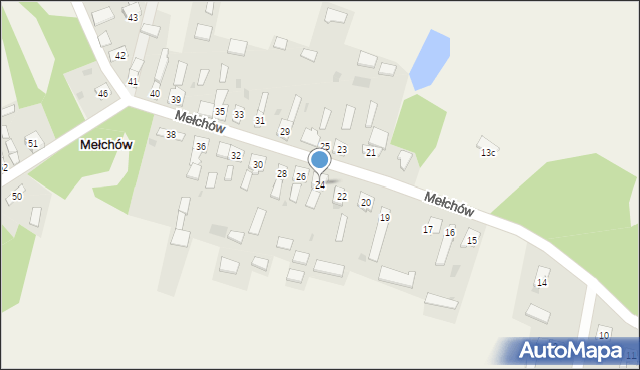 Mełchów, Mełchów, 24, mapa Mełchów