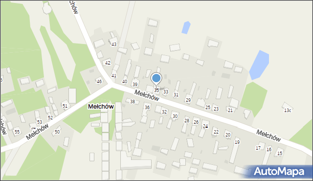 Mełchów, Mełchów, 35, mapa Mełchów