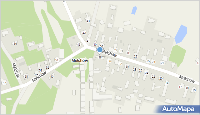Mełchów, Mełchów, 38, mapa Mełchów