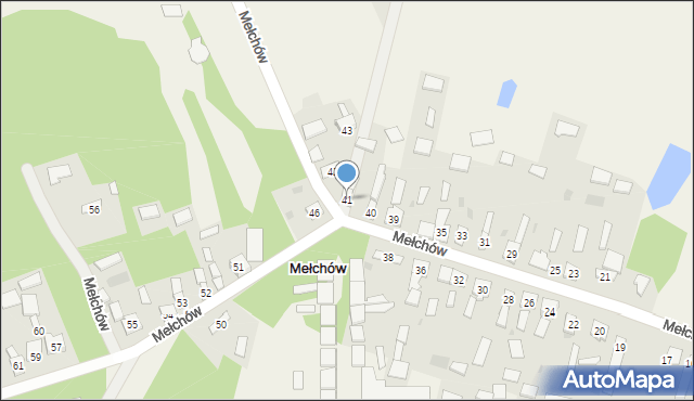 Mełchów, Mełchów, 41, mapa Mełchów