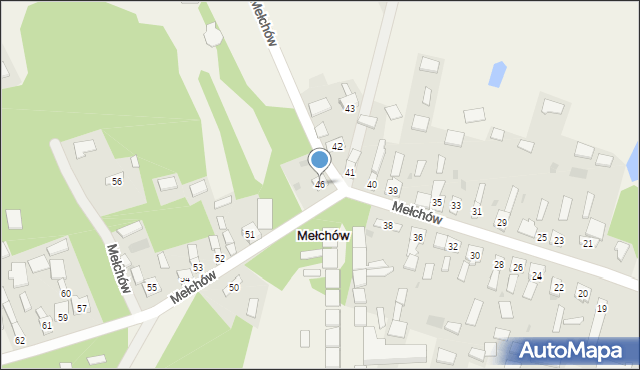Mełchów, Mełchów, 46, mapa Mełchów