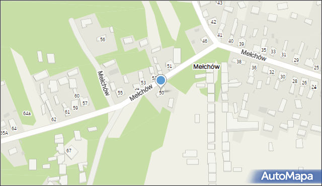 Mełchów, Mełchów, 50, mapa Mełchów